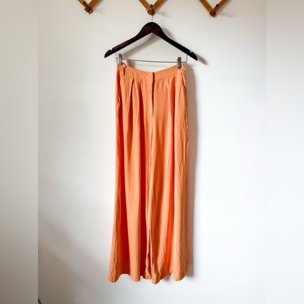NWT Petal + Pup Fore Linen Blend Felix Wide Leg Pants - Picture 2 of 8